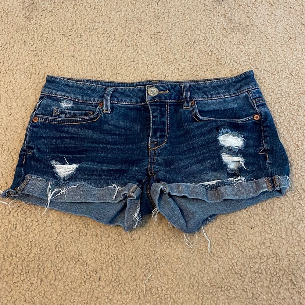 Aeropostale Dark Wash Jean Shorts